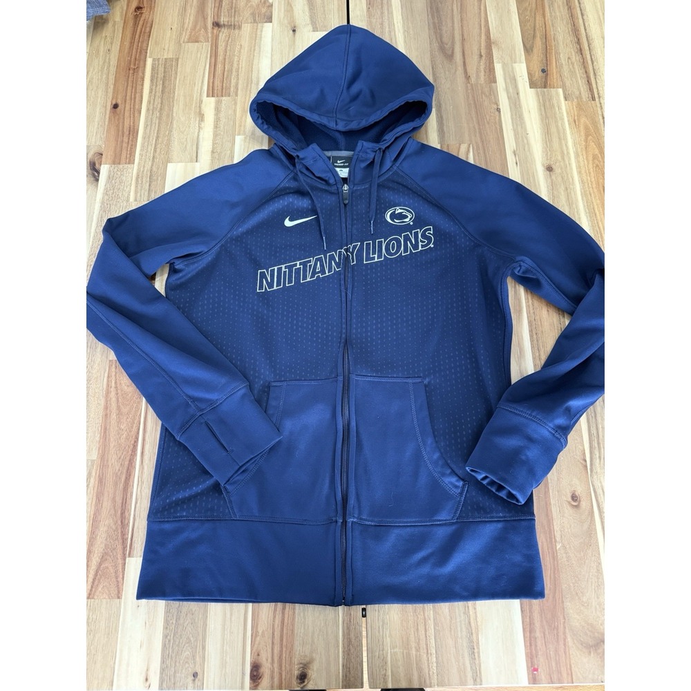 Penn State Nittany Lions Nike Therma-Fit Women's Full Zip-Up Hoodie Size Large
